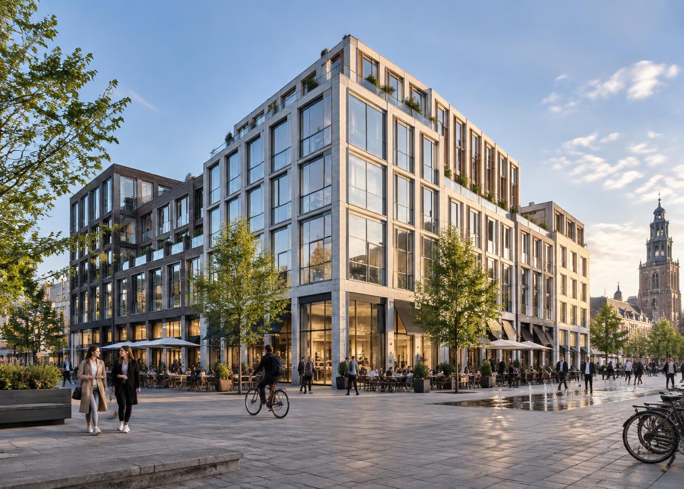 Hoogwaardig institutioneel commercieel vastgoedcomplex